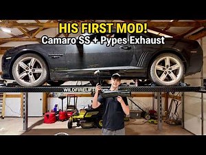 My Son's First Mod on His Camaro SS — Pypes Exhaust Sounds INSANE