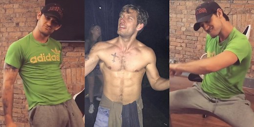 Alex Pettyfer Recreates 'Magic Mike' Dance in His Office! (Video)