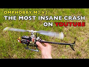 Insane RC Helicopter Crash - The Craziest Omphobby M2 V2 Heli Crash On Youtube 🇸🇮