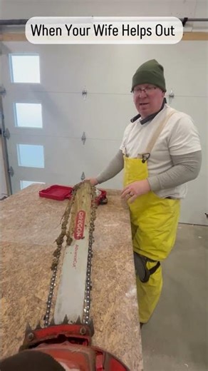 Do Not Let Your Wife Use Your Tools! #newhomebuild #hvac #humor #couplegoals #funny #chainsaw #home