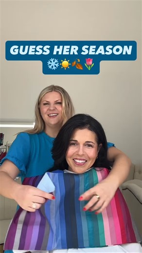 Kirsten Welsch | Austin Color Analysis on Instagram: "Is she a Spring, Summer, Autumn, or Winter? 🌸☀️🍂❄️ Drop your guess below ⬇️ and see if you’re right when I reveal her season. #ColorAnalysis #SeasonalColorAnalysis #GuessHerSeason"