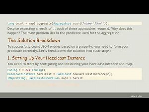 Mastering HazelcastJsonValue Aggregations