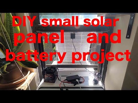 DIY small 30 watt solar panel and battery project #DIY #solar #battery