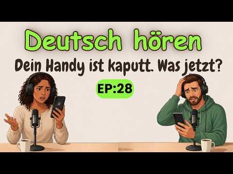 German Podcast | German Listening | Phone Broken in Germany? Talk About It in German! | Ep. 28