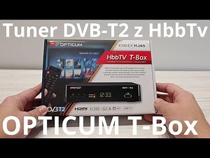 OPTICUM HbbTv T-Box - recenzja tunera DVB-T2 z obsługą telewizji hybrydowej HbbTV