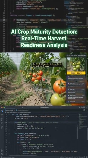 AI Crop Maturity Detection 🌱 | How AI Detects Ripe Crops Using Computer Vision #computervision