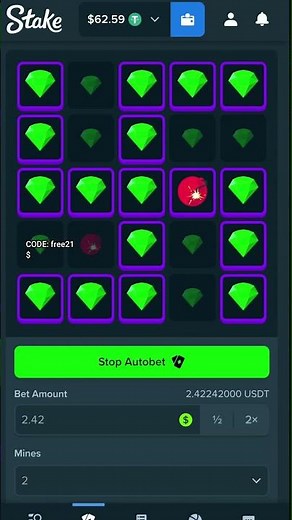 Stake mines turn $50 into $162 with this strategy!