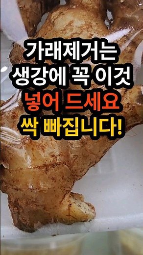 생강은 이것과 같이 드세요! 가래 제거에 최고입니다. 가래 없애기 가래 제거에 좋은 음식 #가래 #가래제거