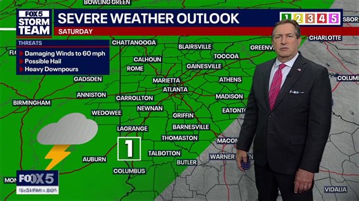 Friday evening forecast