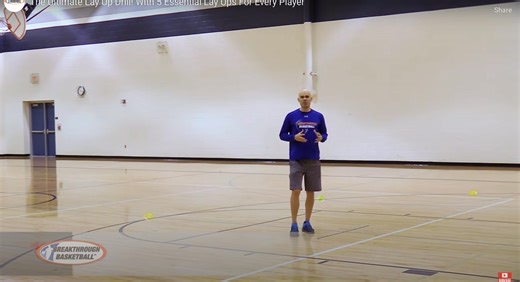 The Ultimate Lay Up Drill with 5 Essential Lay Ups for Youth and High School Players We believe this is one of the best drills to improve your ability to make more lay ups! You learn how to make different types of lay ups from every angle of the basket. You can also easily modify the drill to practice any finishing move! This is great for all age levels and skill levels. And it shows you great variations to practice finishing against live defenders. 5 Essential Lay Ups for Youth and High School