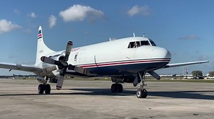 Conquest Air Cargo (Operated by IFL) 1955 Convair CV-5800 (N391FL) roaring to life and packed to the bulkheads with cargo at OPF. The incredible sound of the Allison 501-D22 turboprop is absolutely deafening went you realized you forgot your earplugs. | Boneyard Safari