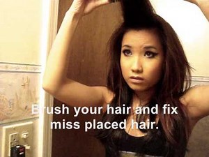 How to Style trendy scene bangs