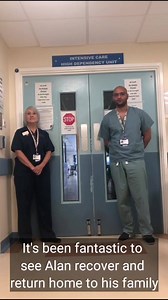 Following two weeks in Withybush Hospital, Milford Haven resident Alan Dennison is recovering from COVID-19 at home and has shared his story with ITV. You can read more about Alan’s experience and the care he received at Withybush Hospital here https://www.itv.com/news/wales/2020-04-27/i-said-my-final-goodbyes-to-my-wife-man-relives-terrifying-ordeal-in-intensive-care-with-coronavirus/ The team at Withybush Hospital have recorded this special message for Alan to thank him for his kind words. | H