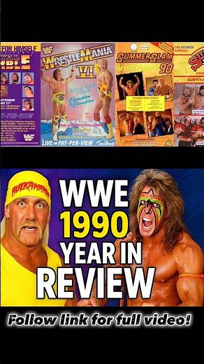 WWE 1990 year in Review! #90swrestling #wrestling #wwe #wwefan #ultimatewarrior #hulkhogan #wwf