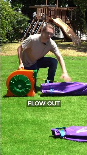 How To Roll And Deflate A Bounce House Combo