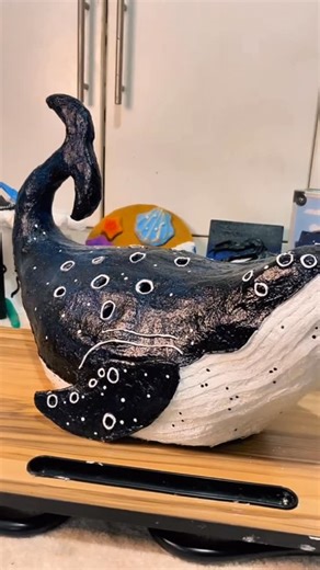Cristhian Castro on Instagram: "Making a Whale 🐋 Handmade illuminated whale sculpture in papier-mâché 🐋 Whale made of papier-mâché with inner lights ✨. #papermache #papermacheart #handmadeart #artesanías #ballenadepapelmache #whaleart #whalesculpture #lightart #artluminosa #handcrafted #diyart #hechoamano #artinspired #oceanart #sealover #marinelife #artcreativo #homedecor #moana #disneyart #moanainspired #moanafans #craftlover #oceanroom #paperart #fantasyart #whaleshark #dıy #craft"
