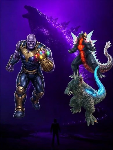 Thanos vs EVERY Godzilla Variant! 🥊 Who Wins? #godzilla