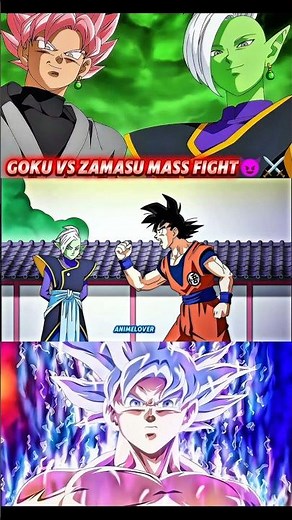 goku vs zamasu mass fight 😈⚔️ #anime #dragonballsuper #goku #zamasu #whatsappstatus #status #shorts