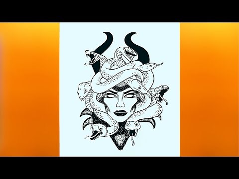 Learn how to draw medusa drawing | pencil drawing of medusa | medusa drawings part 1