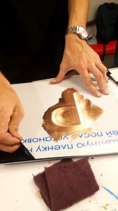 Goldleaf class cut #goldleaf #calligraphy #tattoo #sign #signpainting #classses #beveleffect #handmade #lettering | Alexander Timchenko