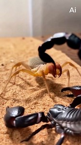 157K views · 888 reactions |  The Camel Spider’s speed wasn’t enough this time — the Scorpion’s power and timing took over the whole clash. #Scorpion #CamelSpider #InsectWorld #NatureShowdowns #WildlifeClip ⚙️ AI-generated nature dramatization — no real creatures involved. | MindFreaking | Facebook
