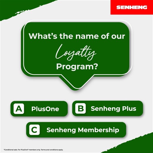 Do YOU know what our loyalty program is called? 樂 It’s PlusOne! ...