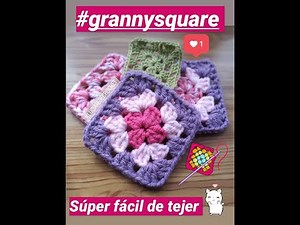 How to crochet Granny Squares step by step #1 / How to crochet Granny Square (beginners)