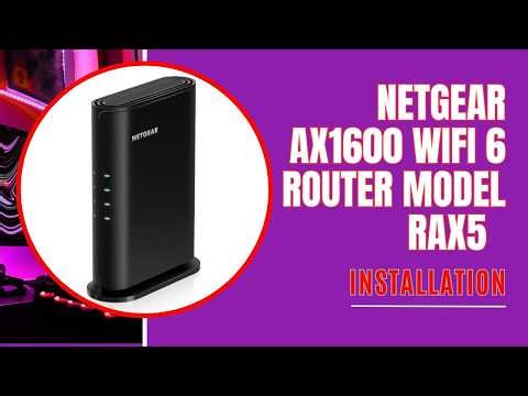 Setup Netgear AX1600 WiFi 6 Router Model RAX5 Using Web GUI