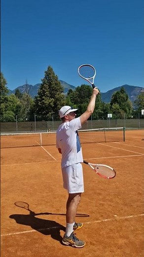 Topspin Tennis Serve Tip - Throw The Racket And Spin It