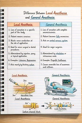 Anesthesia Explained Fast: Local vs General 🩺 | #shorts#anaesthesia #operation #surgery #shortsfeed