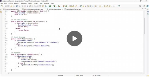 #java #learning #studentproject #atm #oop #programming | Hema polasri