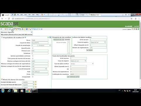 SIMULAÇÃO COMUNICAÇÃO MODBUS-TCP COM MODSIM E SCADABR