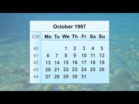 October 1997 Calendar