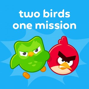 25K views · 399 reactions | Two birds on a mission. Download Angry Birds 2 and Duolingo (iOS) and join this angry duo! Angry Birds 2 ➡️ rov.io/PlayAB2_fb Duolingo ➡️ rov.io/duolingo | Angry Birds | Facebook
