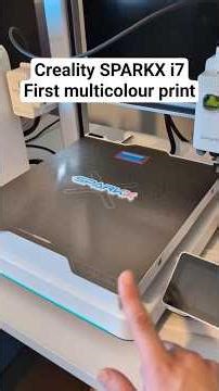 Creality SPARKX first multi colour print test