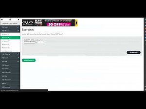 SQL Tutorial - The Very Basics, Part 1 - W3 Schools