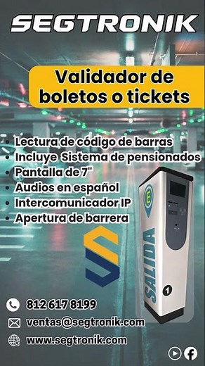 Sistemas de cobro para estacionamientos con códigos de barra. Sistemas automatizados y manuales