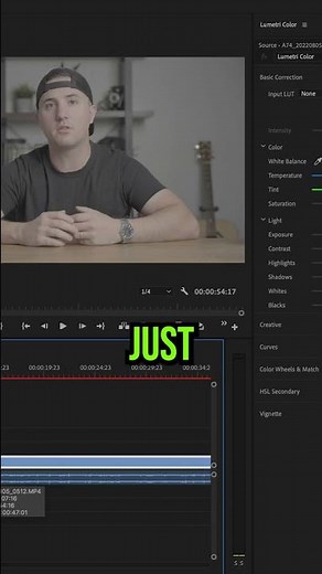 How to Color Correct or Grade Faster in Premiere Pro #shorts