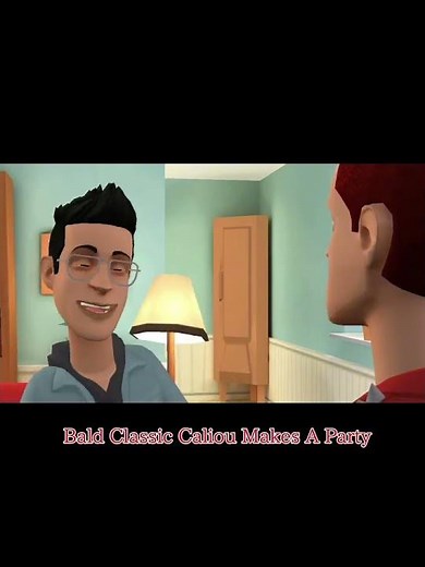 Bald Classic Caillou Makes A Party