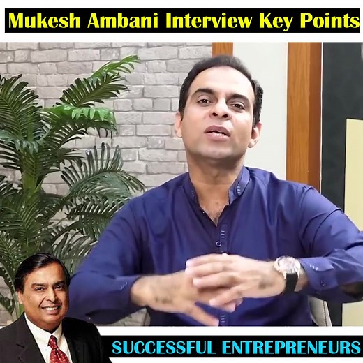 Mukesh Ambani Interview Key Points