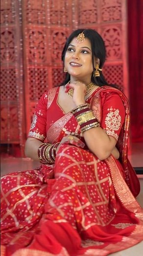 Red Saree Styling Guide: Traditional Ethnic Look for 2026 ✨🔥 #shorts