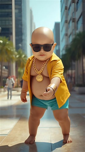 Mini baby dancing cutely 😍😂