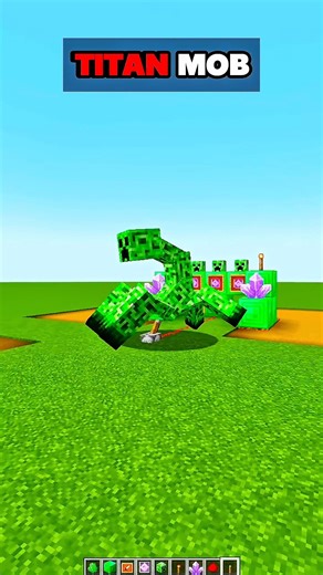 MINECRAFT: SPAWNING THE BIGGEST TITAN MOB EVER 😳🔥#minecraft#shorts