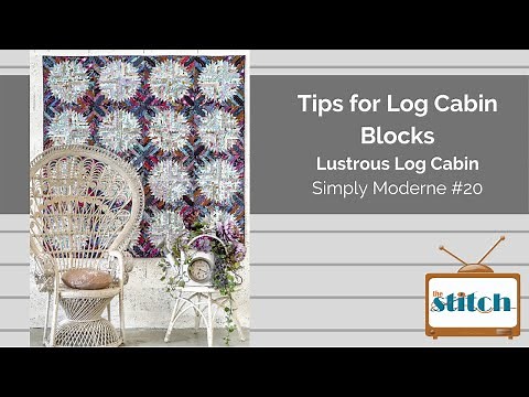Lustrous Log Cabin Quilt from Simply Moderne