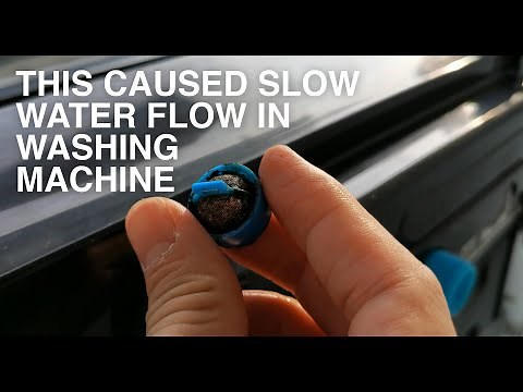 Fixed Slow Water Flow on Washing Machine