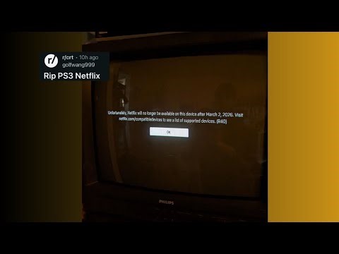 Everything about "Netflix will no longer be available" after March 2, 2026 or R40 error on PS3