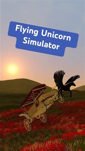 Classic Carriage Ride🥰🎵🎶🎼 #videogameland #flyingunicornsimulator #shorts #oldworld #marypoppins