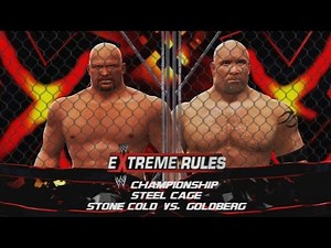 WWE 2K14: Stone Cold Steve Austin vs Goldberg - Extreme Rules (Custom Promo and Championship Match)