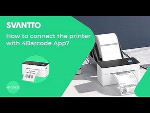 How can I connect the 4B-2063C printer with the 4Barcode App?