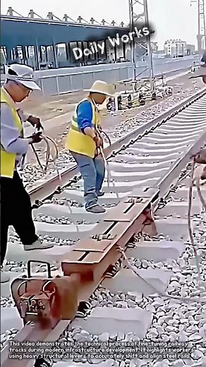Precision Railway Track Alignment and Infrastructure Balancing Process